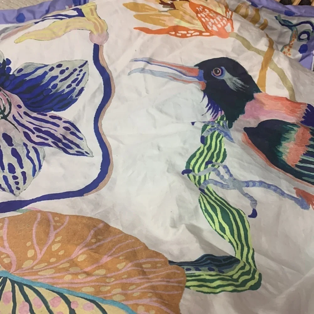 Anthropologie Sarah Gordon organic sateen eurosham x1 new w out of package